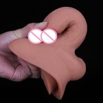 3 in 1 Stand to Pee Silicone Dildo Prosthetic Packer Transgender STP for FTM for G-Spot Stimulator Feature Big Penis Cock