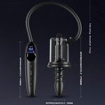 Anal Vacuum Pump Smart Rosebud Vibrating Sucking Prostate Massager Stimulator Anal Masturbator Butt Plug for Man Adult Sex Toys