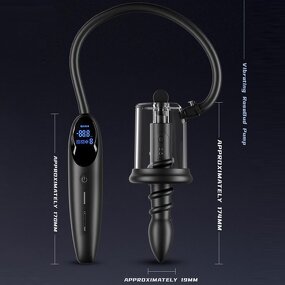 Anal Vacuum Pump Smart Rosebud Vibrating Sucking Prostate Massager Stimulator Anal Masturbator Butt Plug for Man Adult Sex Toys