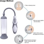 Rechargeable Erection Pump Device, Automatic Male Masturbator Penis Pumps for Men Enlargement Pump Sex Toys Pumps & Enlargers