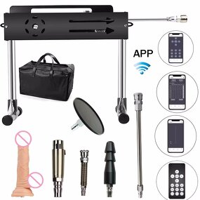 New Sex Machine, App Control 200W Turbo Gear Power Love Machine with Dildo for Adults Masturbation,1-15cm Strocke Sex Machine