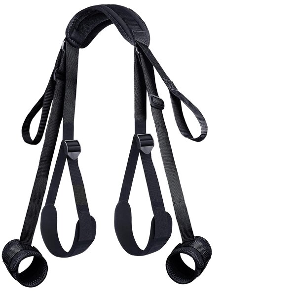 BDsm Bondage Set for Women Couples Leather Restraint Erotica Binding Sex Toys Forced Split Leg Straps Neck Wrist Restraints SM
