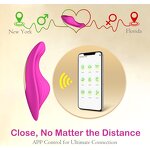 Wearable Vibrator with Remote Couples Sex Toys, Mini Panty Vibrators with 9 Strong Vibrations & APP Control Pleasure Tools