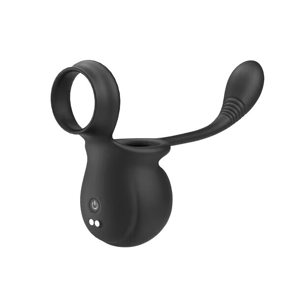 APP Control Vibrating Cock Ring Vibrator Wearable Testicle Prostate Massager Delay Ejaculation Trainer Sex Toy for Men