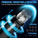 Hands Free Male Masturbators Sex Toy Stroker with 7 Thrusting & Rotating Mode, Vibrator Pocket Pussy for Men Blowjobsex Machine