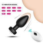 Anal Plug Vibrator for Men Butt Plug Portable Massager Wireless Remote Control Dildo Vibration Sex Toys for Male Adult Toys