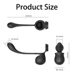 APP Control Vibrating Cock Ring Vibrator Wearable Testicle Prostate Massager Delay Ejaculation Trainer Sex Toy for Men