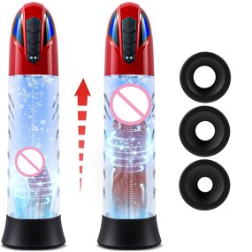 Penis Pump Male Sex Toys,Electric Dick Pump Penis Extender with 10 Erection Training Modes, Cock Pump Automatic Male Masturbator