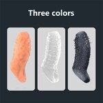 Realistic Male Cock Sleeve Penis Extender Penis bigger Ultra-Soft Penis Ring for Men to Enlarge Prolong Sex Toys for Adult