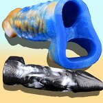 8.66 in Octopus Tentacle Penis Extender Enlarger Sleeve with Cock Ring Enlargement Sheath for Men Delay Ejaculation and Increase