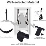 2-in-1 Ceiling Sex Swing Door Adjustable Straps Adult Sex Games 1100 Lbs Hanging Capacity Thick Sponge Bondage Gear