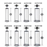 2.25 Inch Cylinder Penis Pump Kit with Vacuum Gauge Handle Fun Sex Toys for Men, Various Suction Levels for Penis Enhancement