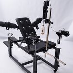 Ultimate Fully Adjustable Obedience Chair with Wireless Sex Machine Included Masturbation Cup and Dildo for Men Women & Couples