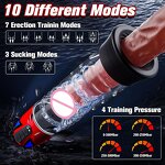 Penis Pump Male Sex Toys,Electric Dick Pump Penis Extender with 10 Erection Training Modes, Cock Pump Automatic Male Masturbator