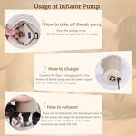 Sex Furniture Sofa Pillow with Automatic Air Pump, BDSM Gear Inflatable Cushion for Couple Sexual Position Multifunctional Sofas