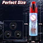 Penis Pump Male Sex Toys,Electric Dick Pump Penis Extender with 10 Erection Training Modes, Cock Pump Automatic Male Masturbator