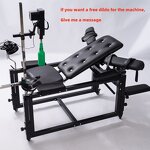 Ultimate Fully Adjustable Obedience Chair with Wireless Sex Machine Included Masturbation Cup and Dildo for Men Women & Couples