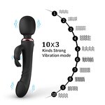 Three Heads Rabbit Vibrator 30 Powerful Vibration G Spot Clit Simulator Vaginal Anal Vibrating Dildo Massager Sex Toys for Women