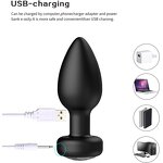 Anal Plug Vibrator for Men Butt Plug Portable Massager Wireless Remote Control Dildo Vibration Sex Toys for Male Adult Toys
