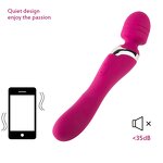 AV Wand Women's Dual-Head Silicone Vibrator Clitoris Stimulator and G-Spot Massager Adult Sex Toy for Female Pleasure