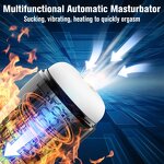 New Original Male Masturbation Toy with 3 Sucking 10 Vibration 3D Realistic Textures Automatic Male Stroker Masturbator for Man