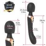 G-Spot Double Head Dildo Vibrator for Women with 10 Vibration Clitoris Nipple Vagina Anal Massagers  Adult Sex Toys for Solo