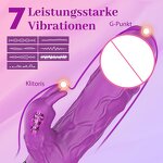 G-Spot Rabbit Vibrator Clitoral Stimulator Rechargeable Sex Toys Silicone Stretch Realistic Dildo Wand Sex Toys for Women