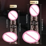 Factory Wholesale Female Masturbation Sex Toys Liquid Double Layer Silicone Sexy Soft Penis Dildo Realistic Dildo for Women