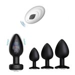Anal Plug Vibrating Butt Anal Plugs Set with 10 Vibration Modes Adult Sex Toys&Games Prostate Massage Sticks for Men and Women
