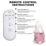 Sex Machine White Doll Bear Toys Dildo,Thrusting Invisible Telescopic Dildo Penis Masturbation Machine Female Sex Play Pillow