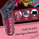 Monster Penis Sleeve Cock Sleeve with Penis Ring, Reusable Elastic Silicone Penis Extender Enhance Male Endurance for Sex Men