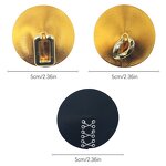 Factory Direct Supplier Best Selling Leather Nipple Covers Ring Golden Pu Leather Nipple Covers for Women Sexy