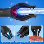 Male Glans Stimulate Massager 10 Modes Penis Delay Trainer Vibrator Rotate Masturbator Automatic Oral Climax Sex Toy for Men