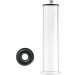 Penis Pump Vacuum Cylinder 9 * 2in with 1 Black Silicone Base Ring