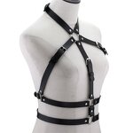 Body Leather Waist Belt Harness Women Fashion Punk Goth Top Belt Bondage Chest Straps Studded Lingerie BDSM Sex Game