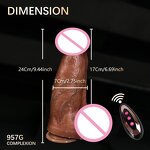 9" Huge Thrusting Dildo,Realistic Big Vibrator 9 Vibration Modes with Suction Cup,Remote Control Giant Sex Toys for Women Men