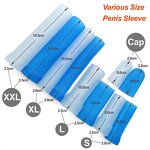 S-XXL Sleeve for Penis Extender Enlarger Pump Silicone Glans Protector Replacement Accessories for Penile Stretcher Clamping Kit