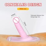 Cute Polar Bear Pillow Sex Dildo Machine Automatic Thrusting Vibrating Rocking Cannon Discreet Silicone Remote Control USB Power