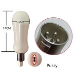 Sex Machine Attachment 3XLR Connector with Masturbator Cup Realistic Pussy Pocket  Sex Machine Dildo Anal Plugs Attachments