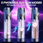 Automatic Vacuum Dick Pump Male Masturbator Penis Extender with 3 Sucking and 2 Training Modes for Men Dick Enlarger Erection