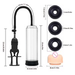 Penis Pump Tie Rod Penis Enlarger Enhancement Erection Sex Toys Male Masturbator Penis Extender Big Dick Trainer Vacuum Pump