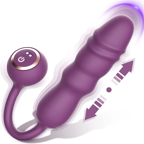 G Spot Clitoral Vibrator with 10 Vibrating & 9 Thrusting Modes Dildo Sex Toy for Nipple Anal Stimulation Adult Sensory Toys