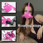 Silicone Gag Ball BDSM Bondage Restraints Open Mouth Sex Ball Harness Strap Gag Adult Games Exotic Accessories Sex Toy for Women