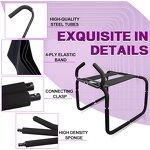 Sex Furniture, Sex Chair Positions Bouncing Mount Stools, Weightless Love Position Aids Chair with Handrail and Bondage Kits Set