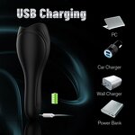 Silicone 10 Dynamic Frequencies Male Penis Vibrator Male Stroker Sex Toys for Men Strong, Silent Waterproof Mens Vibrator