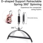 2-in-1 Ceiling Sex Swing Door Adjustable Straps Adult Sex Games 1100 Lbs Hanging Capacity Thick Sponge Bondage Gear