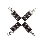 1 Gag Mouth Plug Ball Sex Love Game Handcuffs Leather Whip Rope Collar Plush Rope 10 Pieces Set Bondage Kit Adult Play Fun Toys