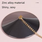 Adhesive Metal Nipple Covers Sexy Reusable Tassel Pasties with Diamonds Self-Bra Jewelry Sticker New Underwear Accessories