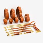 12 Pcs Luxury Leather Bondage Belt Bondage Gear & Accessories for BDSM Couples Play Bondage Restraints Kink