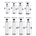 Ultima Penis Pump Kit, Brass w/Premium Red Silicone Grips and Hose + Gauge - 9" x 2.50"  6 size Flange Cylinder